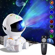 Rocket Astronaut LED Star Galaxies Projector Lamp For Decoration Bedroom Room Decor Kids Gift