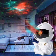Rocket Astronaut LED Star Galaxies Projector Lamp For Decoration Bedroom Room Decor Kids Gift